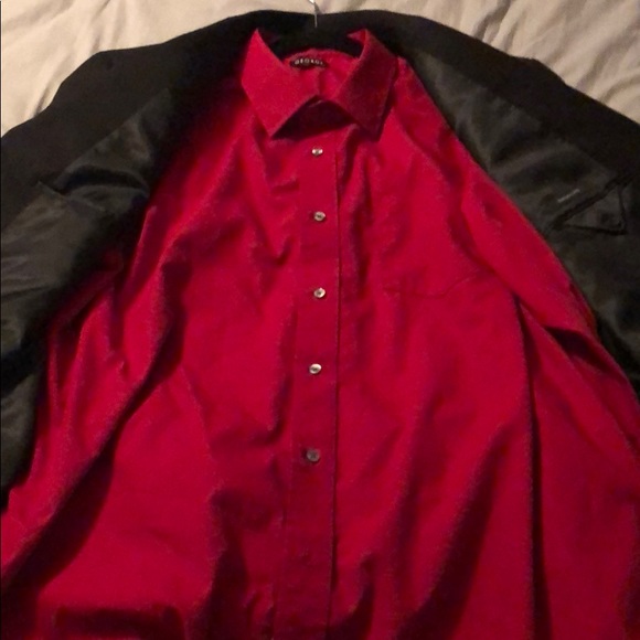 Men’s Structure two piece suit and red dress shirt - Picture 4 of 8